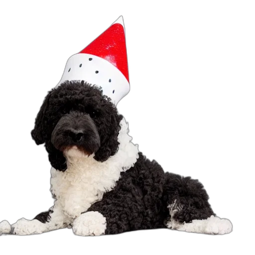 hat, staff, animal, black transparent PNG cut-out