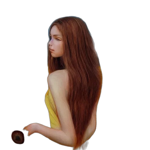 hair, staff, dress, jewelry, photorealistic, 3d render, oil painting, concept art transparent PNG cut-out