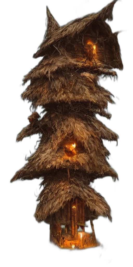 hair, tree, staff, crown transparent PNG cut-out
