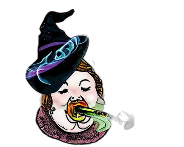 staff, hat, food, mask, concept art, fantasy art, vaporwave, pixel art transparent PNG cut-out