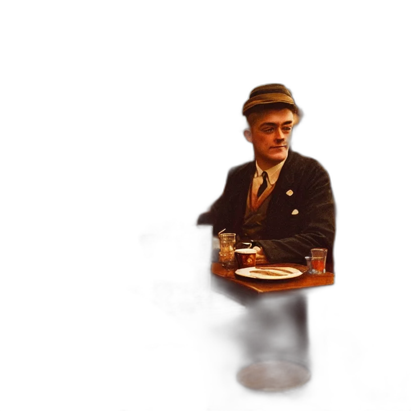 hat, staff, jacket, food transparent PNG cut-out