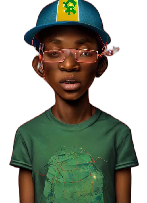 face, hat, crown, jacket, concept art, photorealistic, cartoon, fantasy art transparent PNG cut-out