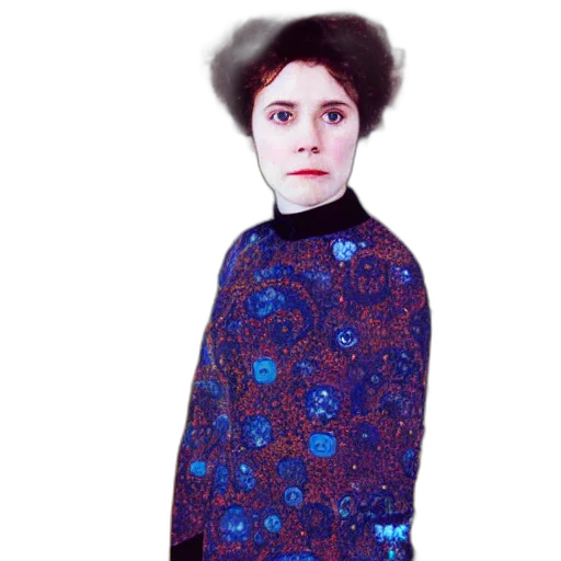 dress, jacket, staff, face transparent PNG cut-out
