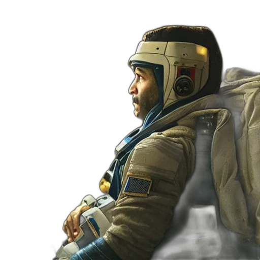 jacket, face, robot, concept art transparent PNG cut-out