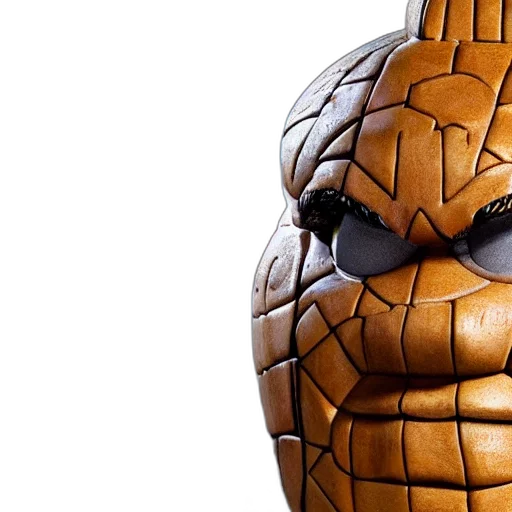 mask, 3d render, comic book art, closeup transparent PNG cut-out
