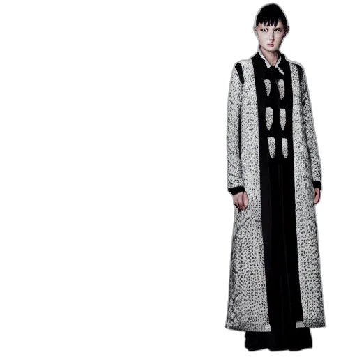 jacket, monochrome, fashion, fantastic transparent PNG cut-out