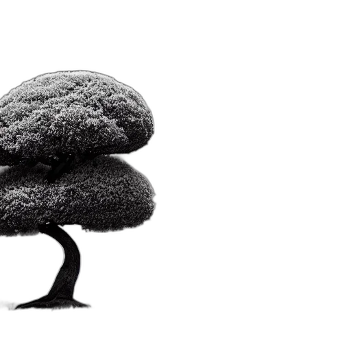 tree, hat, crown, hair, photorealistic, 3d render, concept art, forest transparent PNG cut-out