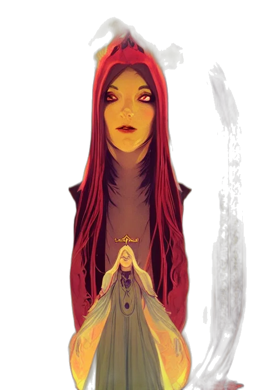 dress, creature, face, concept art transparent PNG cut-out