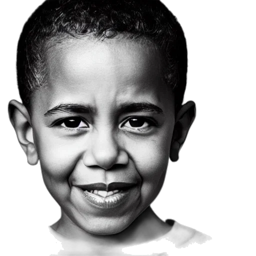 face, photorealistic, concept art, pencil sketch, cartoon, portrait, barak, obama transparent PNG cut-out
