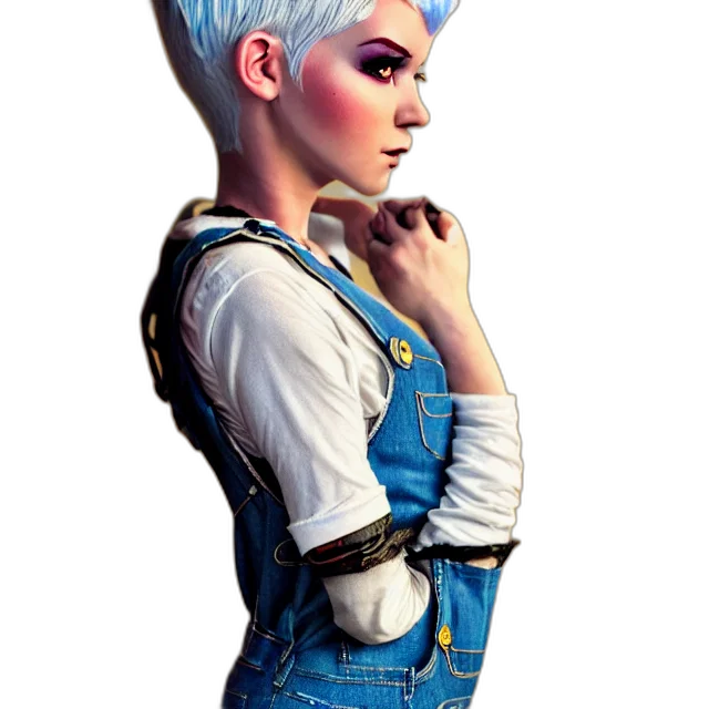 staff, hat, robot, jacket, concept art, fantasy art, 3d render, photorealistic transparent PNG cut-out