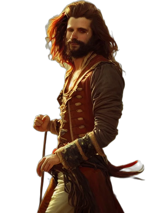 sword, staff, jacket, crown, fantasy art, concept art, photorealistic, comic book art transparent PNG cut-out