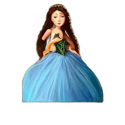 dress, crown, jewelry, staff, 3d render, concept art, fantasy art, photorealistic transparent PNG cut-out