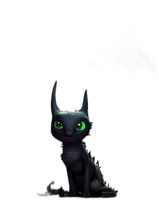 dragon, creature, staff, animal transparent PNG cut-out