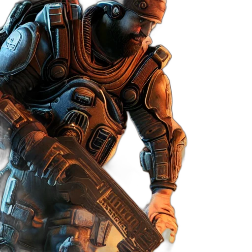 weapon, concept art, 3d render, joe transparent PNG cut-out