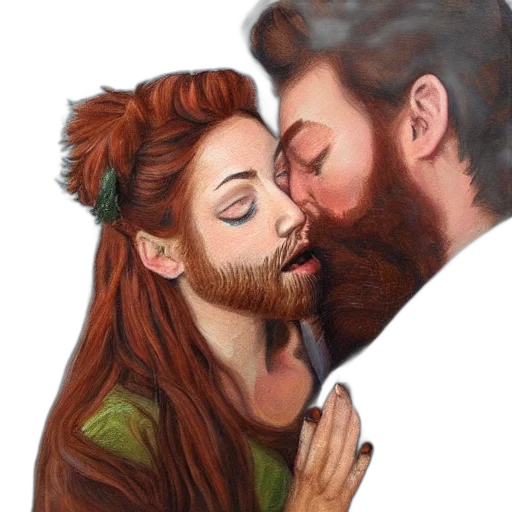 watercolor, oil painting, fantasy art, photorealistic transparent PNG cut-out