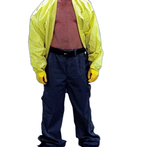 jacket, staff, creature, robot transparent PNG cut-out