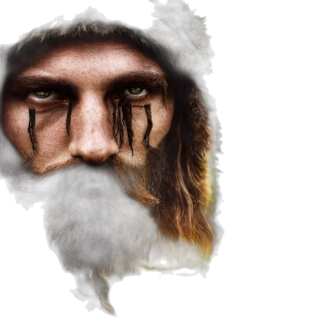 face, mask, photorealistic, fantasy art, concept art, 3d render, photo, druid transparent PNG cut-out