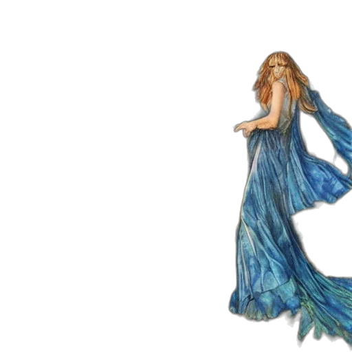 dress, concept art, fantasy art, watercolor transparent PNG cut-out