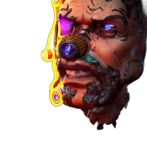 face, mask, staff, crown transparent PNG cut-out