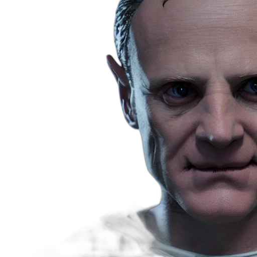 face, robot, 3d render, photorealistic, concept art, cyberpunk, outer space, unreal transparent PNG cut-out