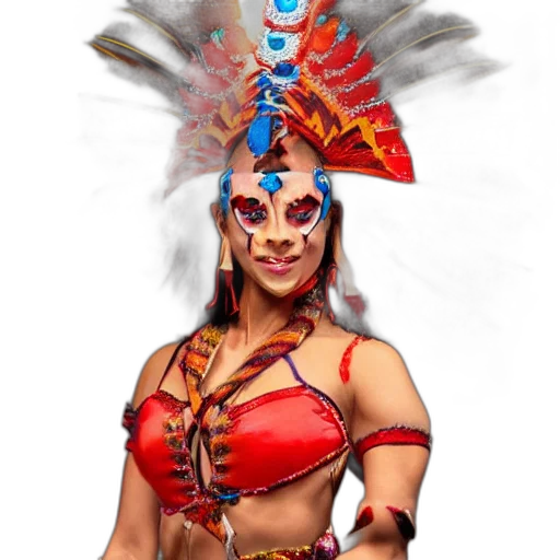 staff, mask, jewelry, fantasy art transparent PNG cut-out