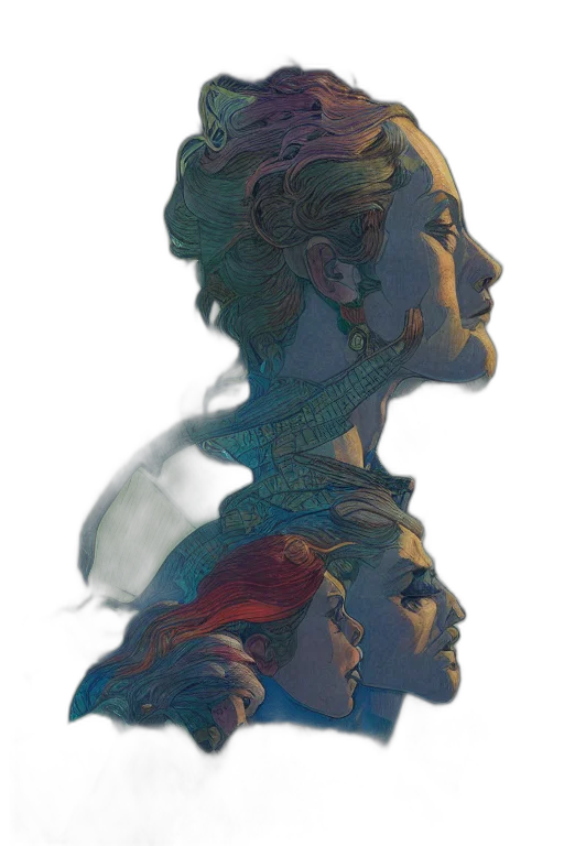 face, crown, mask, staff transparent PNG cut-out