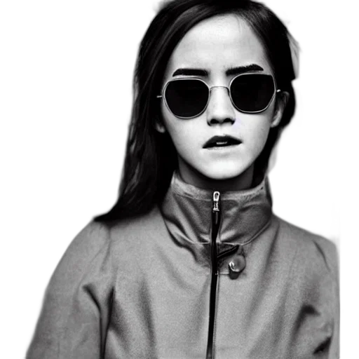 jacket, face, photorealistic, cartoon, cyberpunk, 3d render, monochrome, wet transparent PNG cut-out