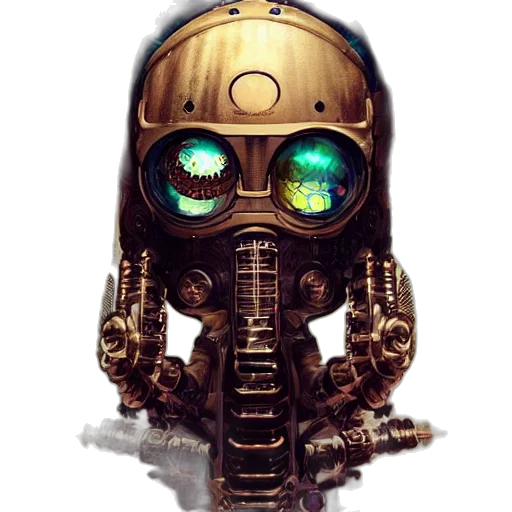 robot, mask, weapon, face transparent PNG cut-out