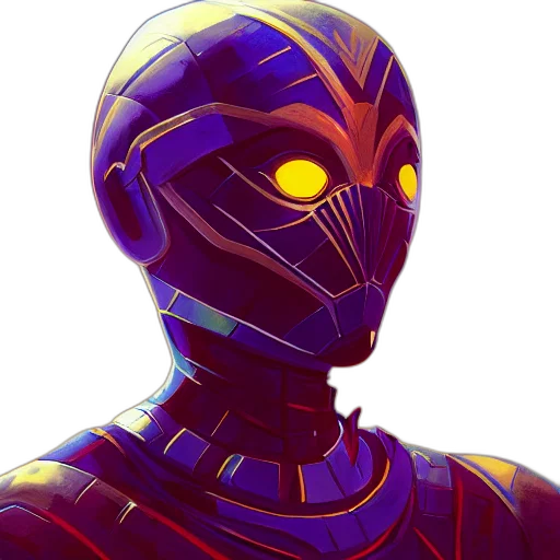 robot, mask, face, concept art transparent PNG cut-out