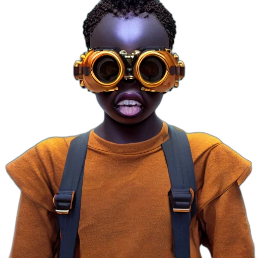 mask, robot, face, animal, 3d render, concept art, photorealistic, watercolor transparent PNG cut-out