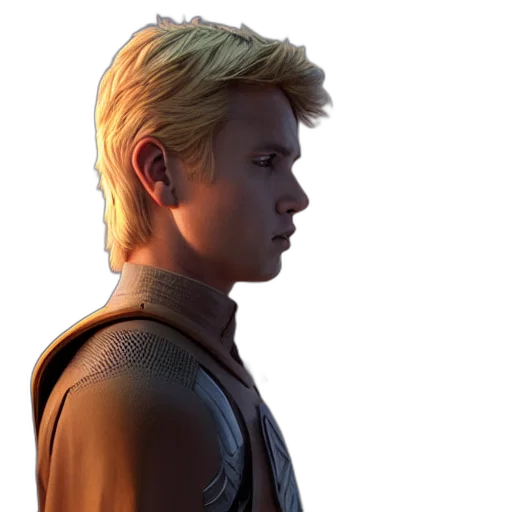 jacket, face, staff, hair transparent PNG cut-out