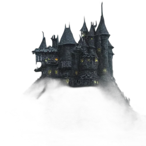 building, crown, dragon, mask, concept art, fantasy art, 3d render, pixel art transparent PNG cut-out