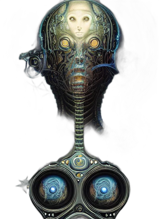 robot, mask, face, staff transparent PNG cut-out