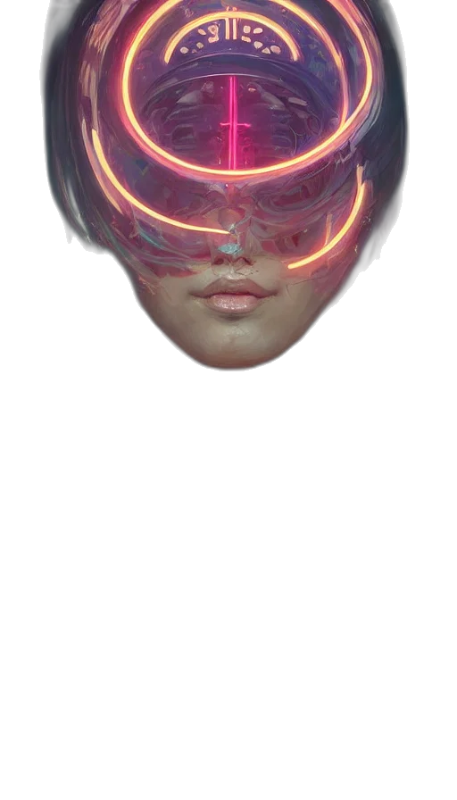 mask, face, robot, crown transparent PNG cut-out