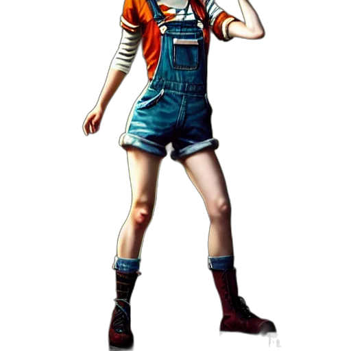 dress, animal, concept art, cartoon, comic book art, anime, full, body transparent PNG cut-out