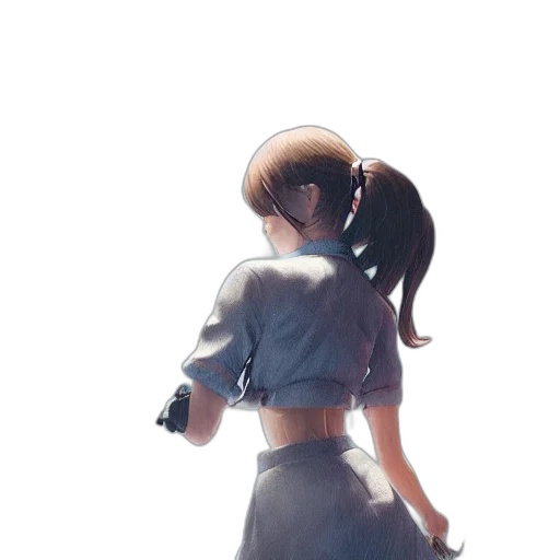 dress, weapon, staff, robot transparent PNG cut-out
