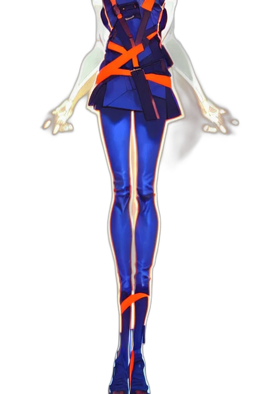 jacket, staff, dress, robot transparent PNG cut-out