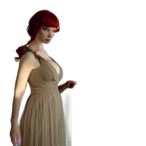 dress, hair, jewelry, hat transparent PNG cut-out