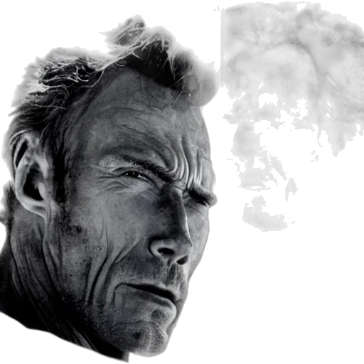 face, comic book art, concept art, photorealistic transparent PNG cut-out