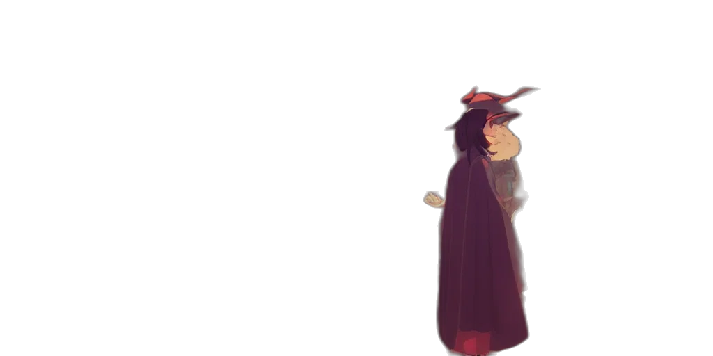 hat, dress, staff, dragon, concept art, pixel art, fantasy art, watercolor transparent PNG cut-out