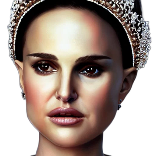 crown, jewelry, face, photorealistic transparent PNG cut-out
