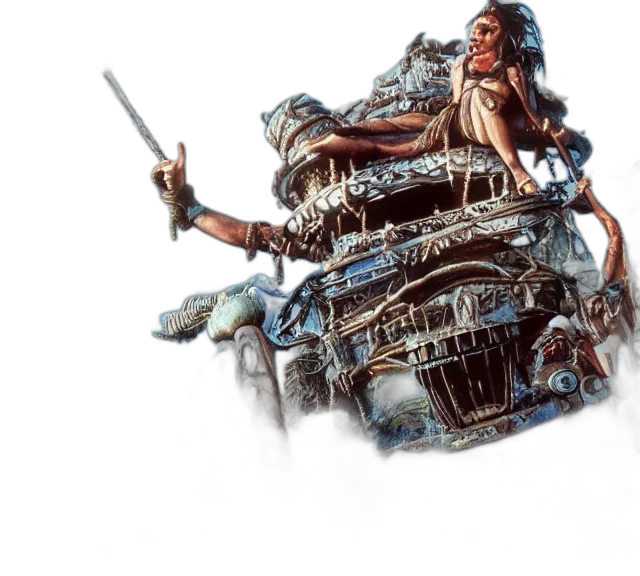 car, weapon, concept art, fantasy art, comic book art, photorealistic, highly, detailed transparent PNG cut-out