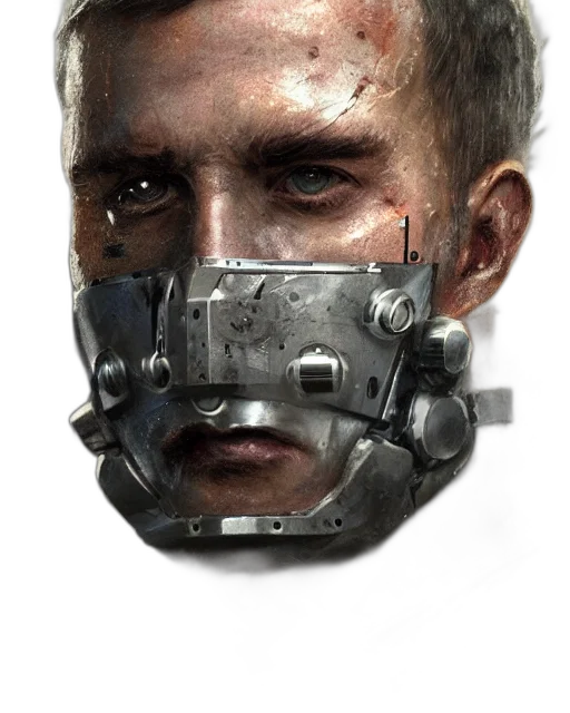 mask, face, weapon, robot transparent PNG cut-out