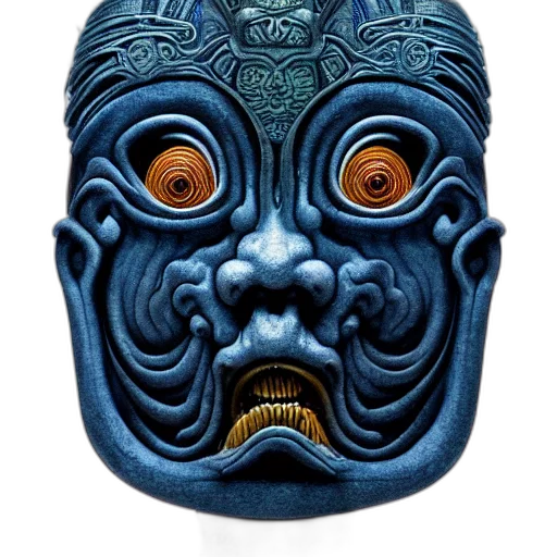mask, face, staff, creature transparent PNG cut-out