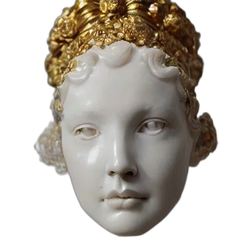 crown, jewelry, mask, face, photorealistic, 3d render, oil painting, concept art transparent PNG cut-out
