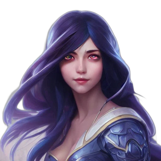 face, crown, staff, fantasy art, concept art, pixel art, anime, blue transparent PNG cut-out