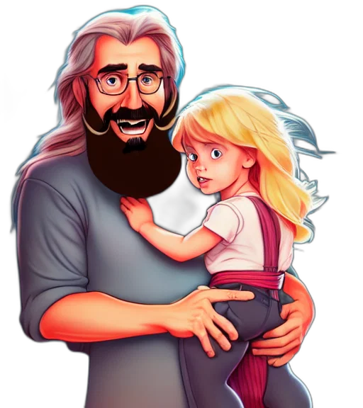 cartoon, comic book art, pixel art, concept art transparent PNG cut-out