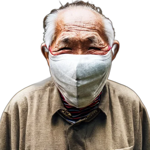 mask, face, staff, photorealistic transparent PNG cut-out