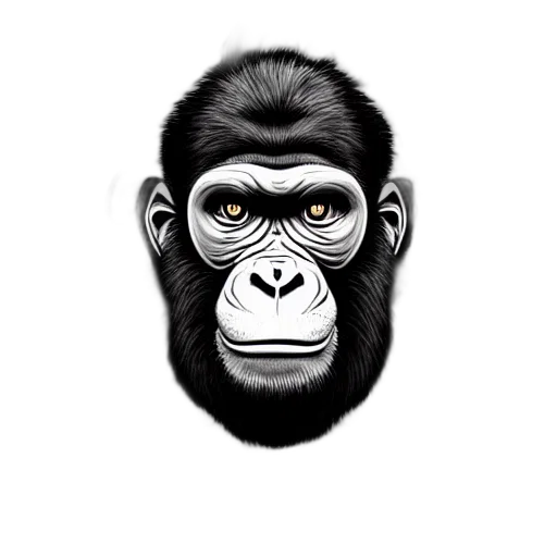 animal, face, mask, creature, photorealistic, concept art, cartoon, 3d render transparent PNG cut-out