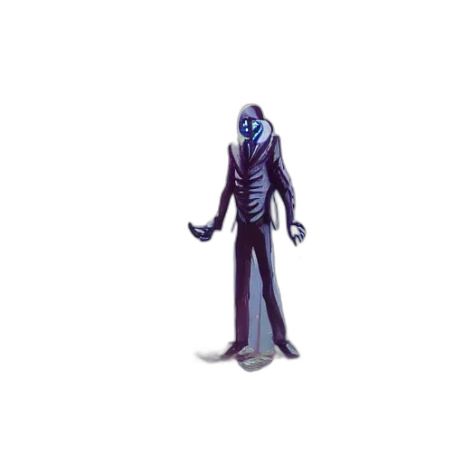 staff, creature, mask, robot, concept art, 3d render, pixel art, fantasy art transparent PNG cut-out
